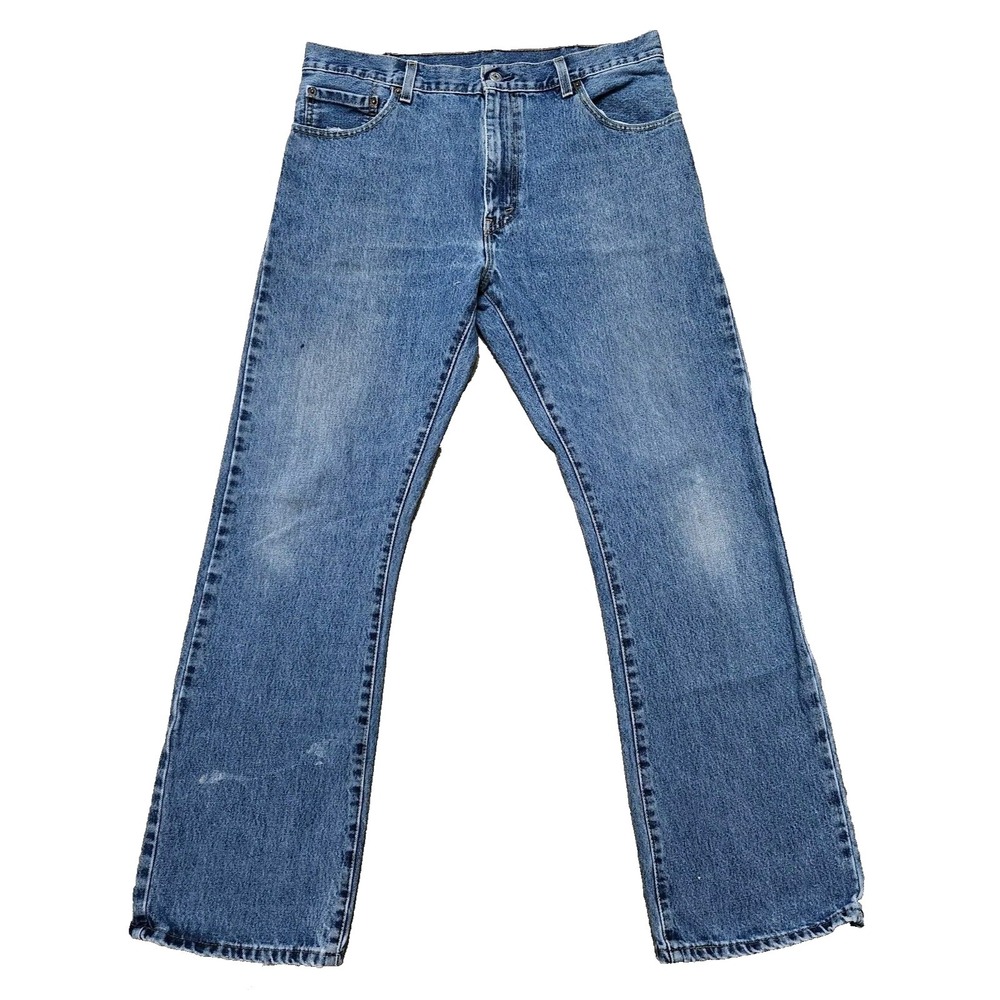 Levi's 517 Jeans Men's 36x32 Blue Denim Bootcut Western Cowboy Red Tab